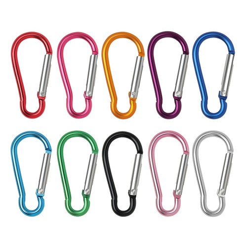 Pcs aluminum carabiner d - 10,