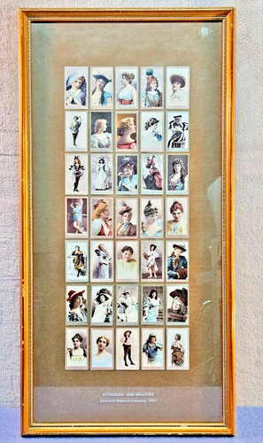 Antique 1901 framed - framed, cigarette