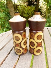 Vintage Denby Arabesque Salt and Pepper Pots