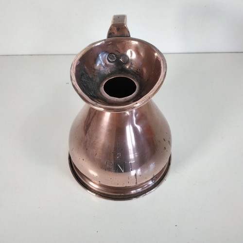 Copper pint jug - 1/2, vintage