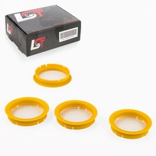 4x Distance Rings Centering Yellow Alloy Wheels Ø 70,0 MM - Ø 60,1 for Renault