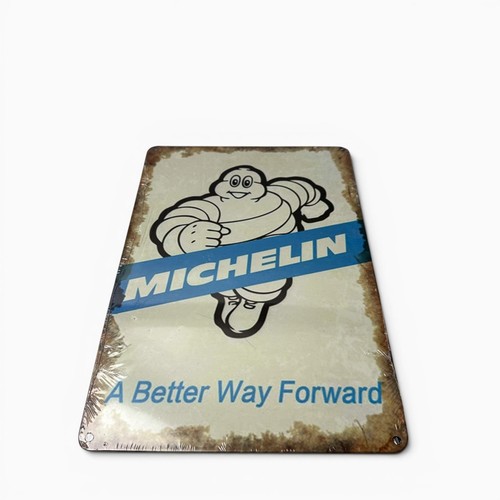 Michelin tin metal sign - tin,