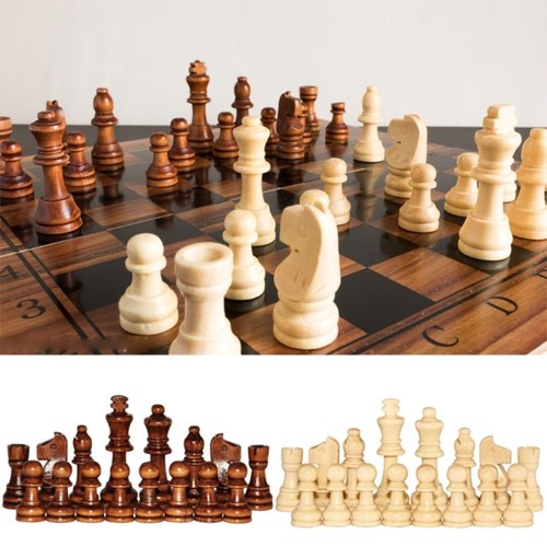 32pcs wooden chess - wooden, tournamen
