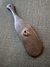 Antique Paddle With Carved Heart-Unsure Of Intended Use