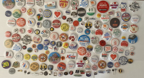 Large vintage pin badge - large,