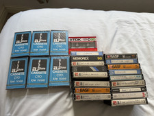 24 Mixed Normal Audio Cassette Tapes - 7 Unused & 17 Used