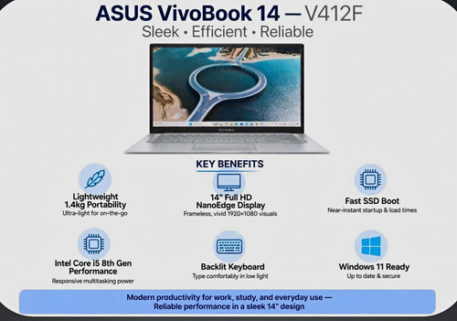Asus vivobook v412f 14in - 14,