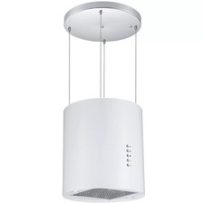 Cookology Wire Hanging Cooker Hood Kitchen Island Ceiling - White HICYL351WH/A++