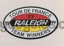 RALEIGH detail.  Oval decal