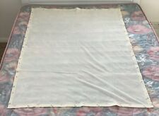 VINTAGE HAND MADE COT OR TRAVEL COT SHEET LIGHTWEIGHT THROW BLANKET