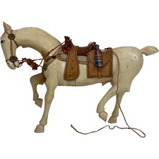 Hand Carved Wooden Horse Inset