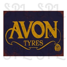 Avon Tyres Retro style metal