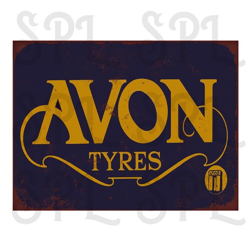 Avon tyres retro style - tyres, metal