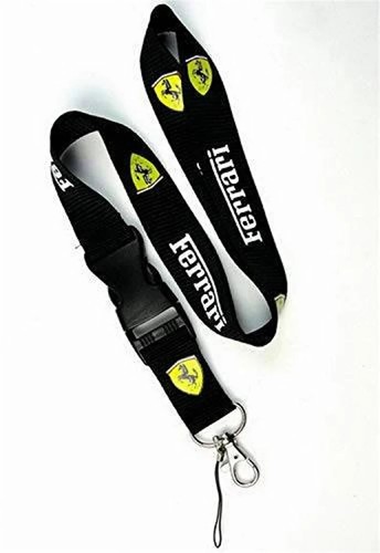 Black ferrari lanyard - black,