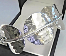 ✨UNIQUE✨ 37g sterling silver 925 fully HM Tianguis Jackson cuff bangle bracelet