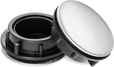 Sink Tap Hole Cover, Overflow Sink Hole Cover Stainless Steel Sink Blanking Cap 