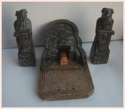 Chinese carved soapstone - carved,