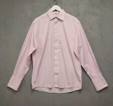 ETON Men's Shirt 16.5 Long Sleeve Double Cuff Regular Fit Striped Pattern Pink