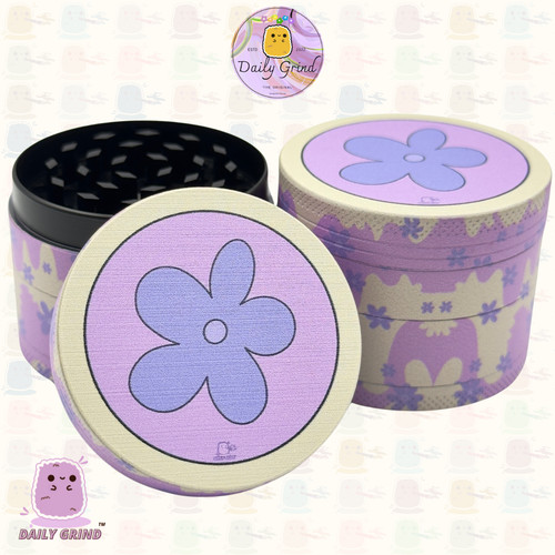 Purple 60s flower power - purple,