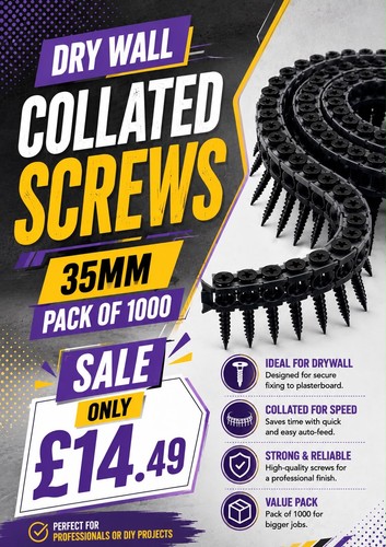 Drywall collated screw 35mm - collated,