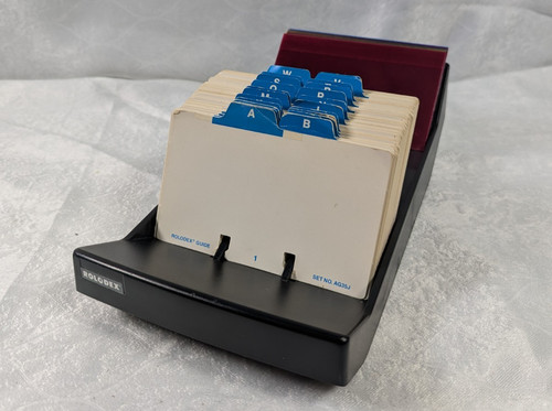 Vintage rolodex nvip 3x5 - vintage,