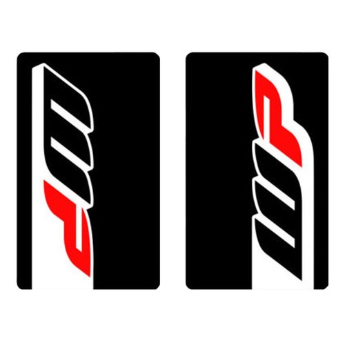 4mx fork decals black - wp,