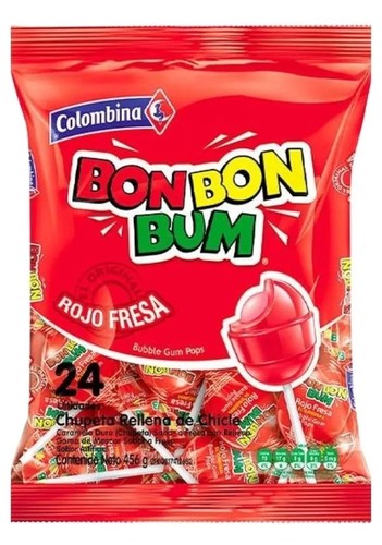 Bon bum rojo fresa - bum, bubble