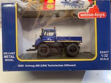 1:32.FARM.MERCEDES UNIMOG U406 THW. TIPPER TRUCK.4x4 UTILITY. TRACTOR.PUH. WEISE