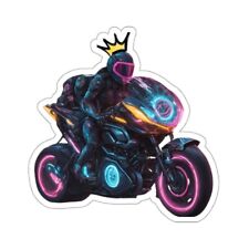 Cyber Bike Girl Kiss-Cut