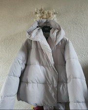 GREY PUFFER PADDED JACKET FR0M