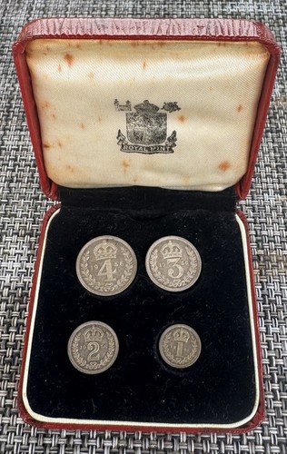 1956 maundy silver - silver, coin