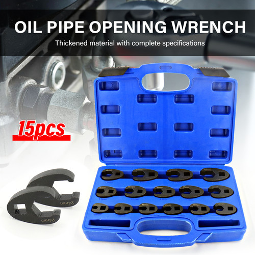 Crow foot spanner set - (15),