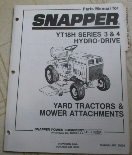 Snapper yt18h series 4 - 3,