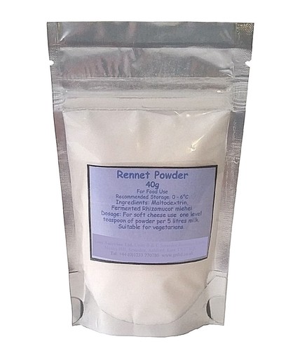 Vegetarian rennet powder 40g - rennet,