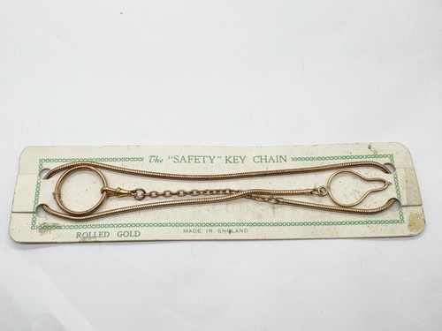 Vintage 9ct rolled - gold, safety