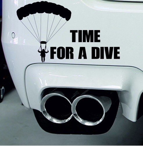 Time for dive sticker - "time, dive"
