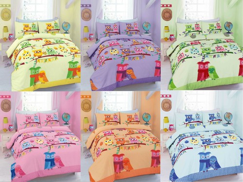Cute owl tree - owl, duvet