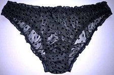 Sexy Sheer Black Frilly See