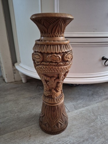 Vintage hand carved tall - hand,