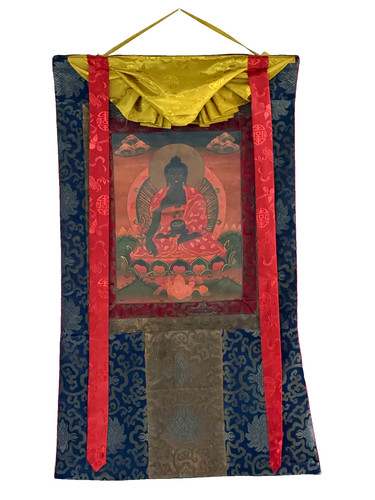 Hand painted medicine buddha - medicine,