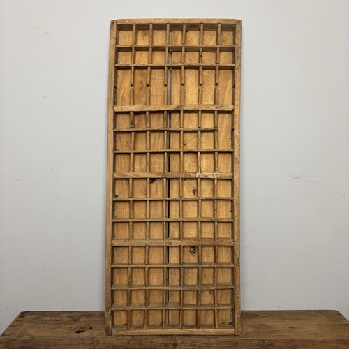Vintage wooden printers tray - wooden,