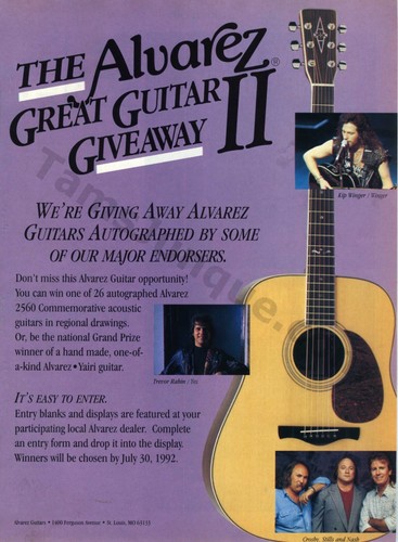 1992 alvarez guitars - 1992,