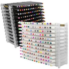 Evemodel 6 or 12 Layers Penholder Display Storage Pencil Rack for Marker Pens
