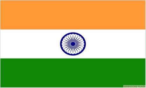 Pack india mini flag x - 9",