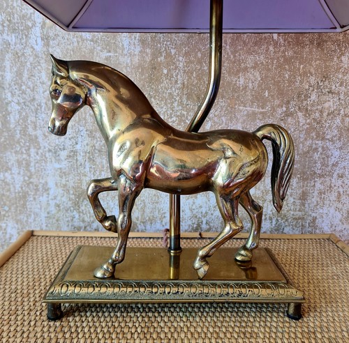 Mid century solid brass horse - solid,