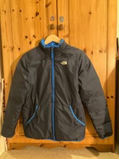 The North Face Boy's Blue Reversible Coat - Puffer Jacket and Water Protected