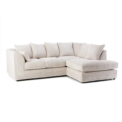 Cream corner jumbo cord couch - jumbo,