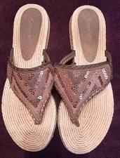 Grendha Brown Flat Toe Post