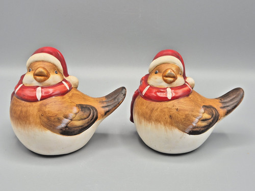 Pair ceramic christmas - pair, of