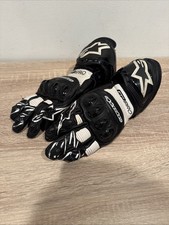 Alpinestars GP Pro R3 Gloves Black/White Medium Motorcycle Gloves Motorbike